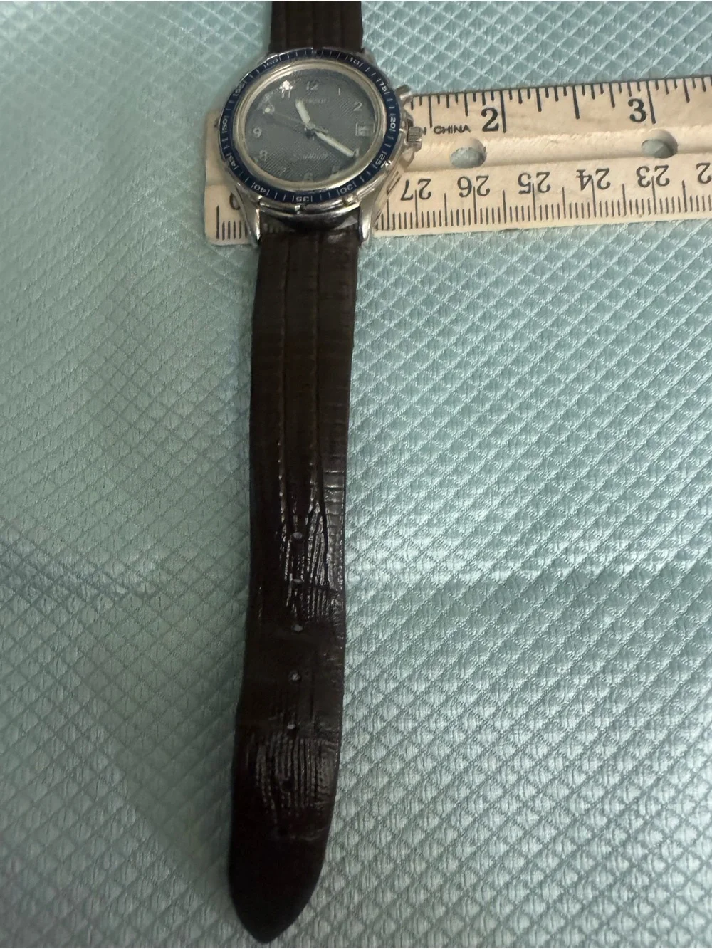 Fossil Star Master Men’s Dark Brown Leather Strap Watch with Silver Case